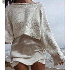 Silence and Boise Roll-neck Cropped Sweater